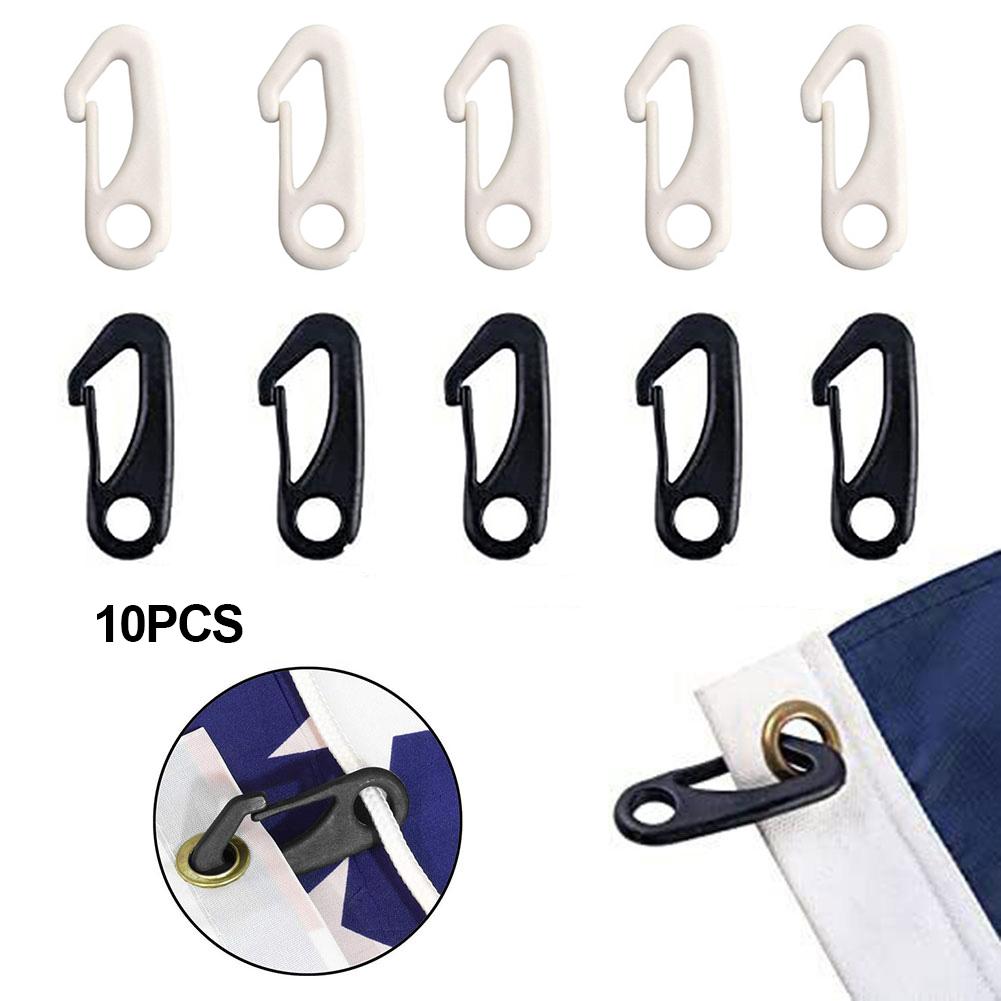 Clips Hook Clips Garden Nylon Injection Molding Plastic Flag Button White Curtains Flagpole Accessories Anti-UV