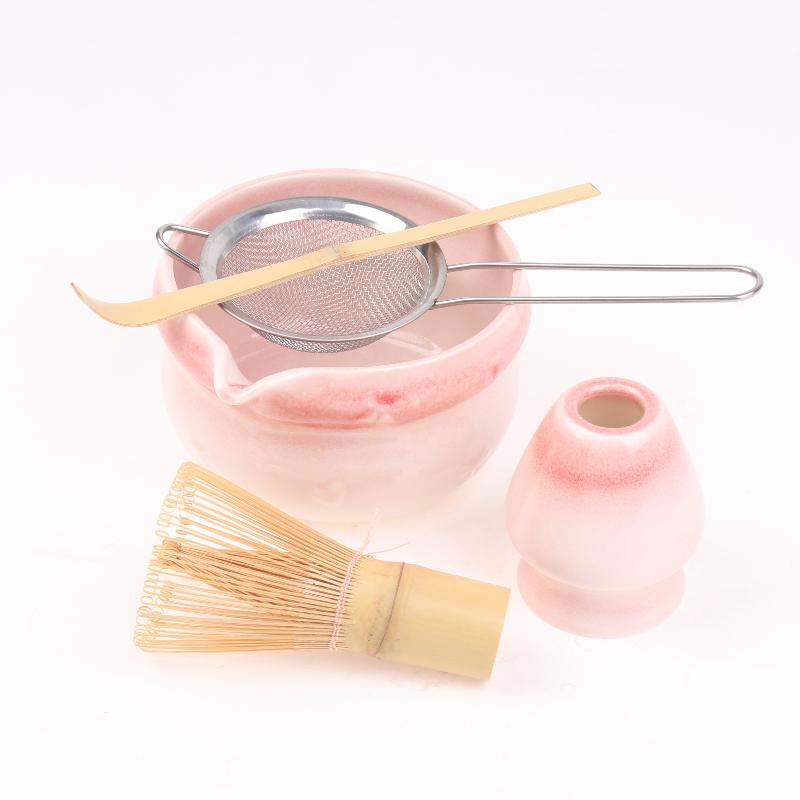 Set Matcha Set Frusta Matcha, Set Matcha in Ceramica 5 Pezzi Kit Matcha Per Amanti del Matcha Kit Matcha