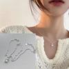 VENTFILLE Colier cu Mărgele Geometrie din Argint Sterling 925 pentru Femei Fată Design Coreean Colier Versatil Bijuterii Dropship Vânzare cu Ridicata