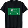 Brick City Newark NJ City New Jersey Exit Sign Graphic T-Shirt