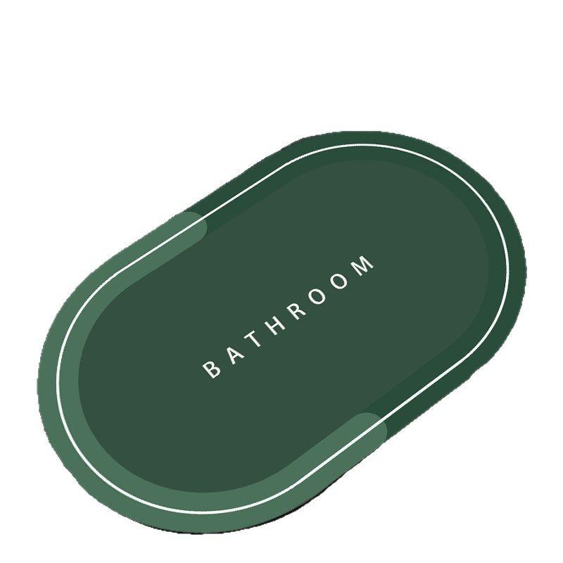 Soft Diatom Mud Absorbent Mat Bathroom Floor Mat Non-Slip Toilet Floor Mat Bathroom Toilet Carpet Entrance Door