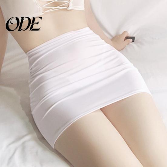 Solid Color Skirt Sexy Ultrathin Skinny Mini without Lining Low Waist Short Low-rise See-through Hip Lifting Women Clubwear Bottoming