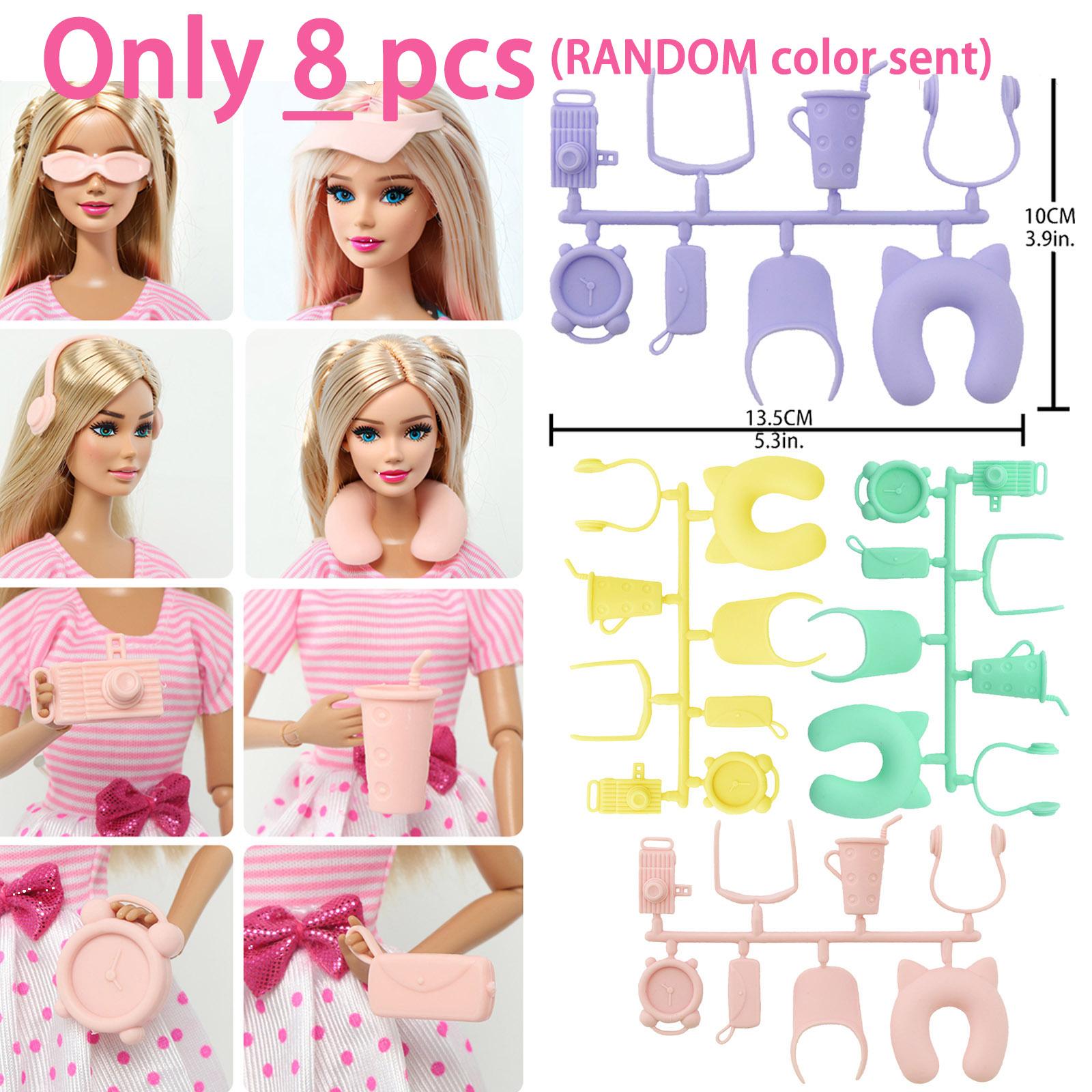 

Аксессуары для кукольной одежды, наряд для ролевых игр, набор аксессуаров для прически для куклы Барби, игровой домик для девочек, игрушка