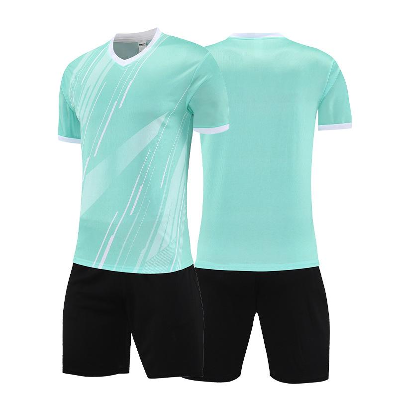 Summer Short-sleeved Football Jersey Set Adult Children's Quick-drying Jersey Team Competition Jersey