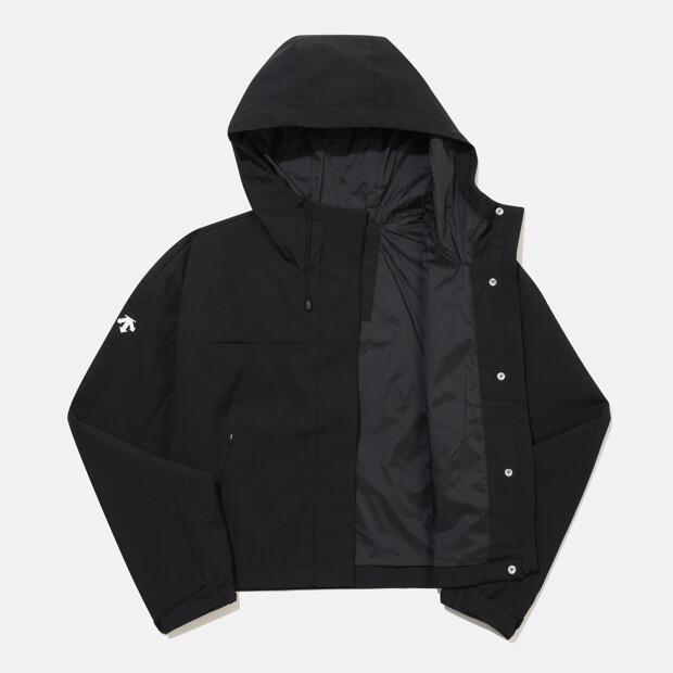 Descente Women'S Crop Windbreaker Jacket Black Sr122Ujk12