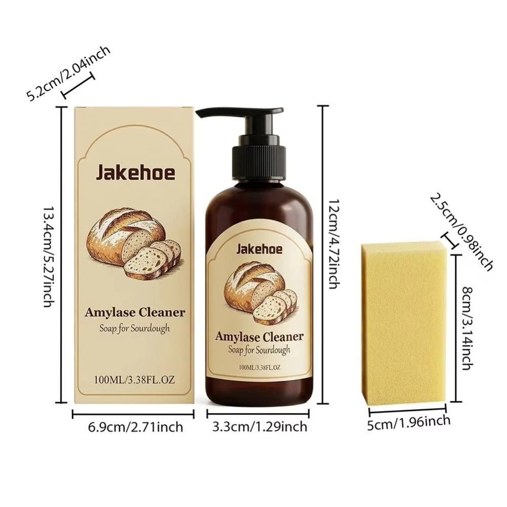 Dough Residue Remove Dishes Cleaning Agent 100ML Sourdough Enzyme Soap  for Kitchen
