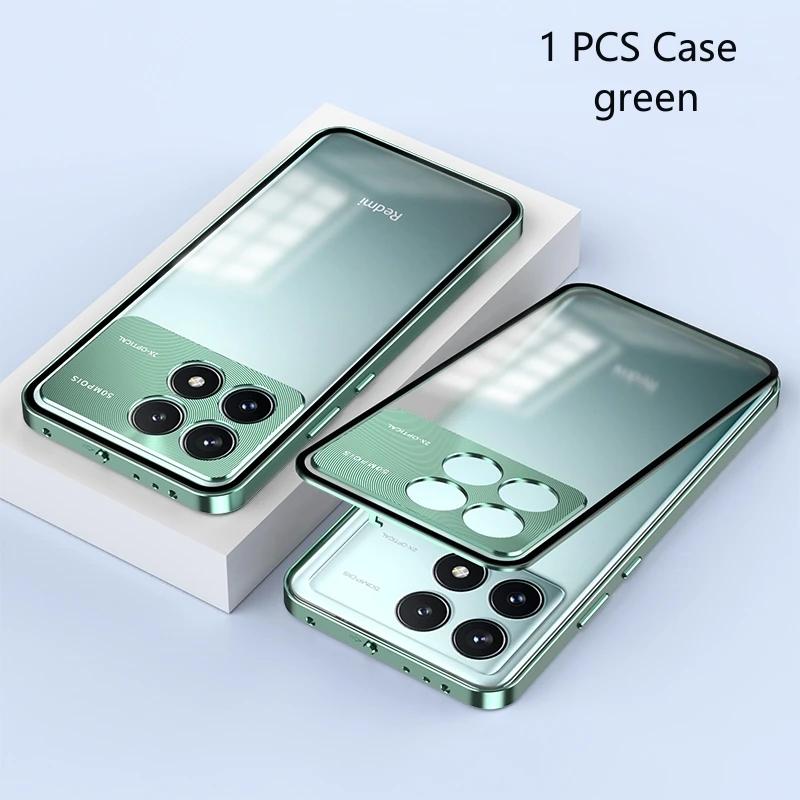 Alloy Metal Lens Protection Case For POCO X6Pro X7 Pro Transparent Tempered Glass Hard Shockproof Cover Bumper For POCO F7 Ultra