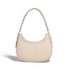 Half Moon Women's leather underarm bags solid color underarm bag for ladies casual shoulder bag