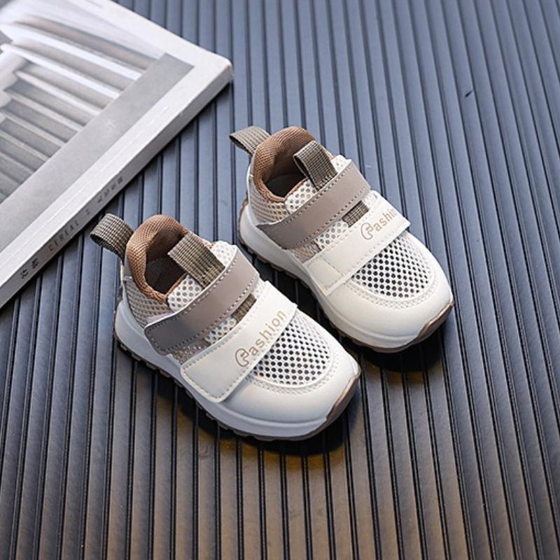 Fashion Girls Shoes Spring New Kids Sports Shoe Soft Soled Boys Mesh Shoes Anti Slip Baby Walking Shoes Simple Girl Casual Shoe