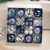 Sturdy Plastic Materials 44 Pieces Fashion Christmas Ornament Set Adds Elegant of Festival Styles to Home Decoration