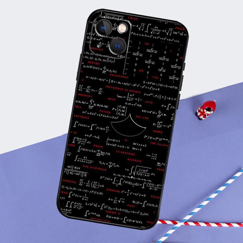 E mc2 Formula Math Funny  Science Phone Case For iPhone 16 Pro Max 12 13 Mini 11 14 15 Pro Max XR 15 16 Plus 16e Back Cover