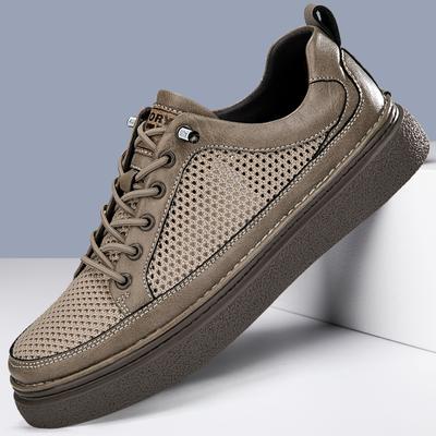 Chaussures Décontractées pour Promenade de Loisirs Chaussures Oxford Ajourées pour Homme Baskets d'Été Respirantes Chaussures d'Extérieur à Lacets pour Homme Chaussures de Trekking