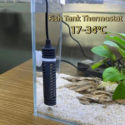 17-34°C Aquarium Tauchheizer 25W-75W Digitalanzeige Aquarium Thermostat Einstellbare Temperaturregelung Thermostatheizer