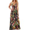 Boho Maxi Dresses for Women V Neck Sleeveless Casual Dresses for Women Floral Print Sundresses for Women Summer Dresses for Women