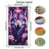 Wolf and Flower Large Size Diamond Painting New Collection Wild Animals Diy Full Square Round Drill Rhinestone Embroidery Mosaic Cross Stitch Kits