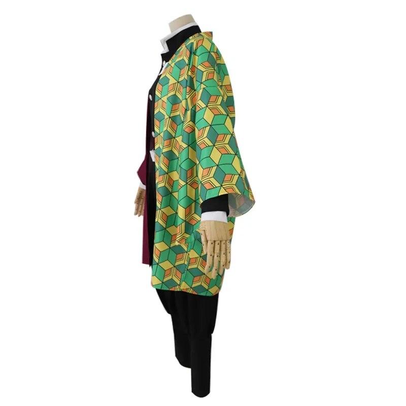 Anime Dämon Slayer Kimetsu Keine Yaiba Tomioka Giyuu Cosplay Kostüm Männer Kimono Uniform Halloween Karneval Party Kostüme