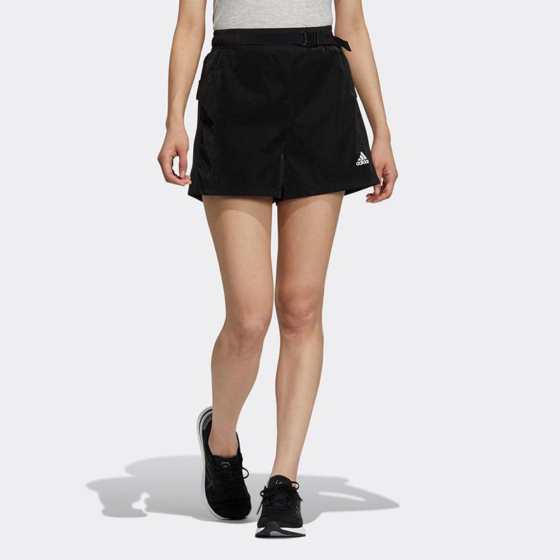 Adidas Swoosh Weave Sport Shorts Women Bottoms Black GP0644