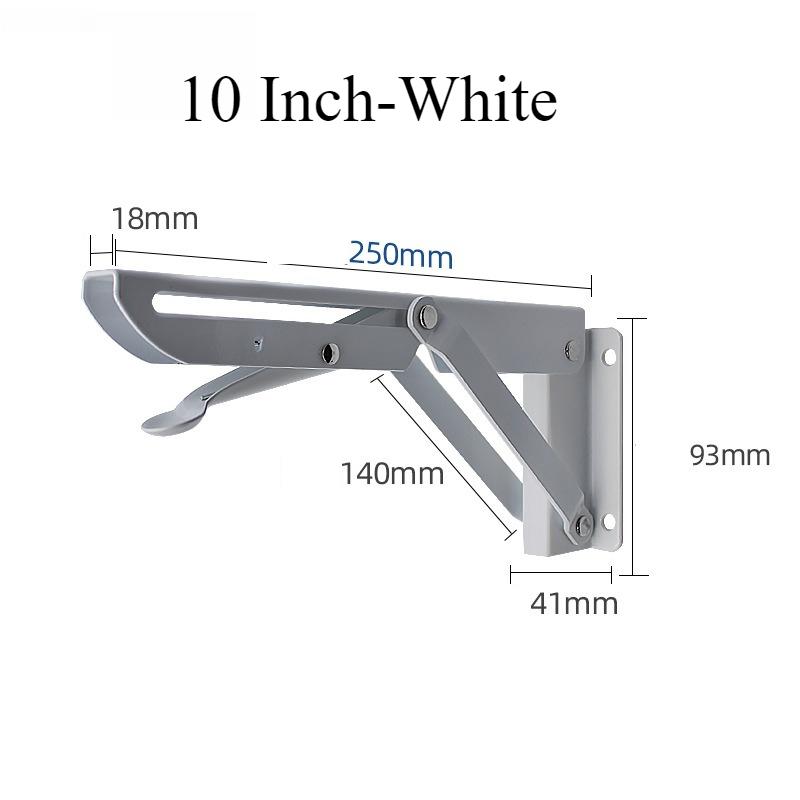 2pcs 8/10/12/14/16/18 Inch Folding Angle Bracket Triangle Shelf Heavy Support Adjustable Wall Mounted Bench