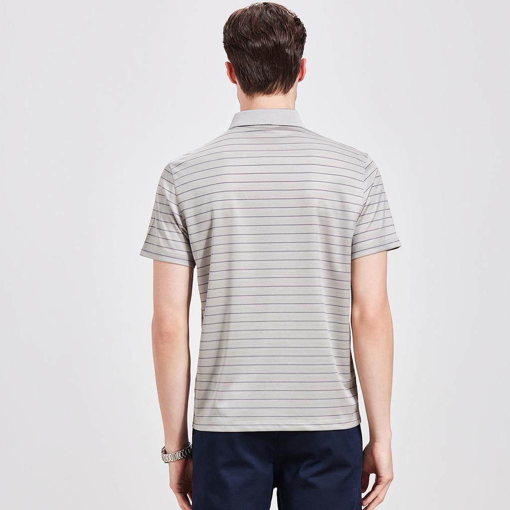 Men's Triacetic Acid Mulberry Silk Polo Shirt