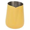 Milk Frothing Pitcher Thickened Frother Cup 450ml with Pointed Spout for Coffee Machine CafeYellow