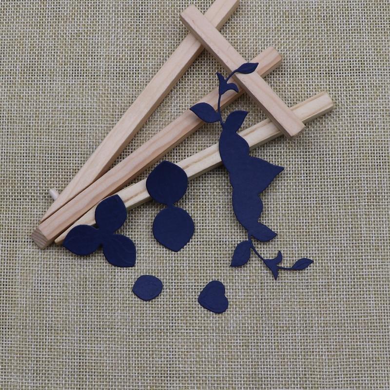 Clover Bud Plant Metal Cutting Dies Stencils For DIY Scrapbooking Album Stamp Paper Card Embossing