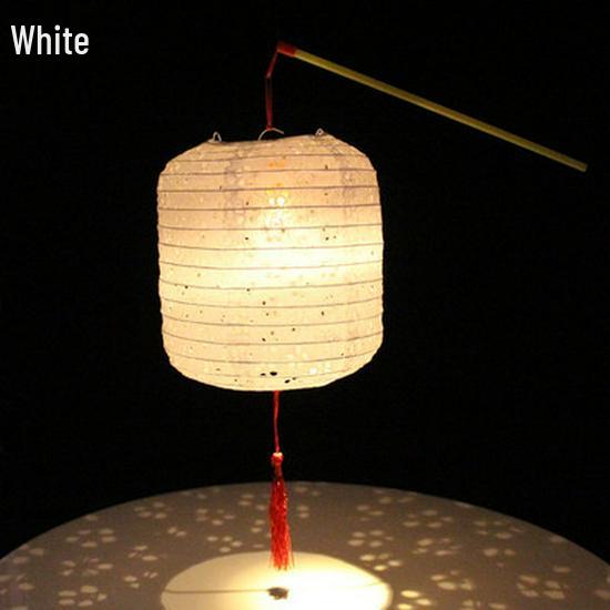 Cylindrical Winter Melon-Shaped Luminous Handheld Paper Lantern for Children's Dance and Hanfu Photography