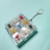 Tastiera a 9 Tasti Keycaps Portachiavi Giocattolo Fidget Keycaps Anti-Ansia Keycaps Festa Sollievo dallo Stress Keycaps Fai-da-Te Tappi Tastiera Giocattolo