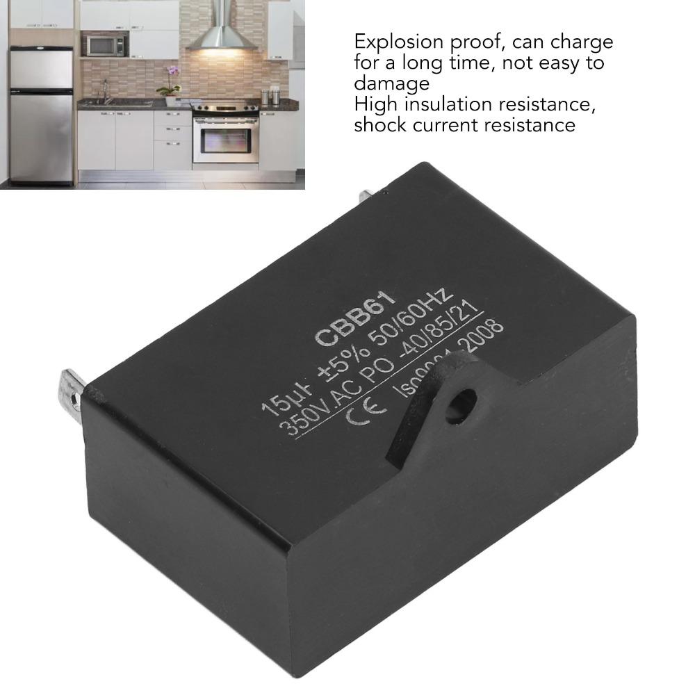 15uf CBB61 Capacitor 350VAC Running Starting Capacitor Motor Capacitor  Electronic Components
