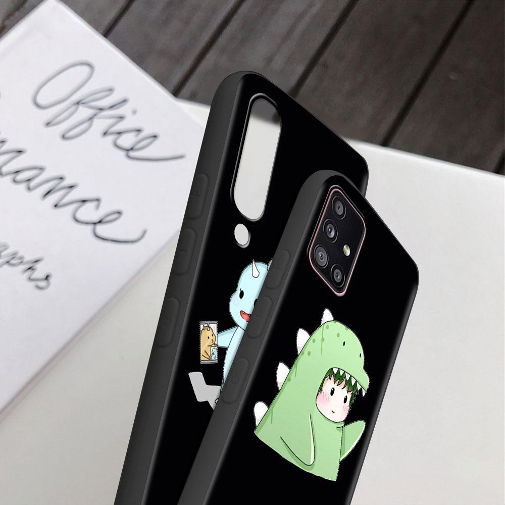 Case For Samsung Galaxy A52 A12 A51 A32 A21s A71 A53 A13 A32 A72 A31 A33 A22 A03 A41 Phone Cover Dinosaur Cartoon