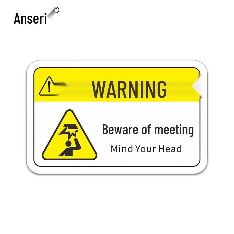 Ancres PVC Safety Warning Signs 8x5cm