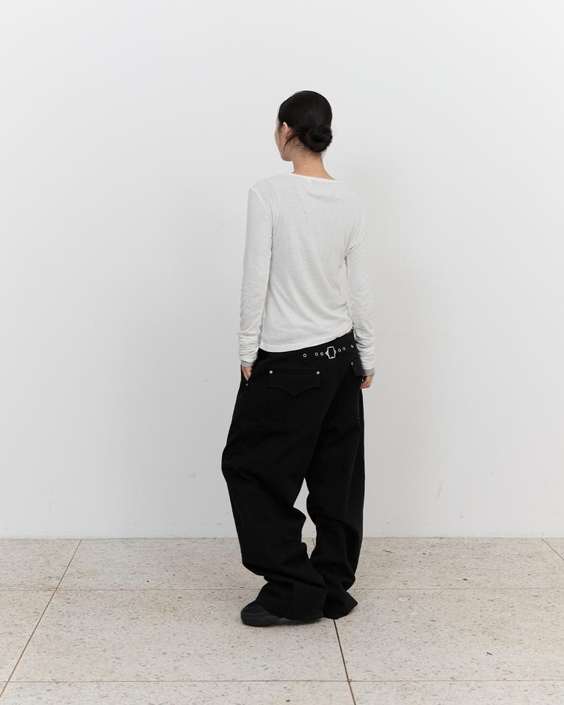 Beullusseonpeullawo Layered Long Sleeve T-Shirt [Ivory]