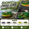 Angelköder Froschform Köder 3 3cm 3g Weichplastikköder Künstlicher Bionischer Köder für Süßwasserfischerei Barsch Hecht Wurfköder