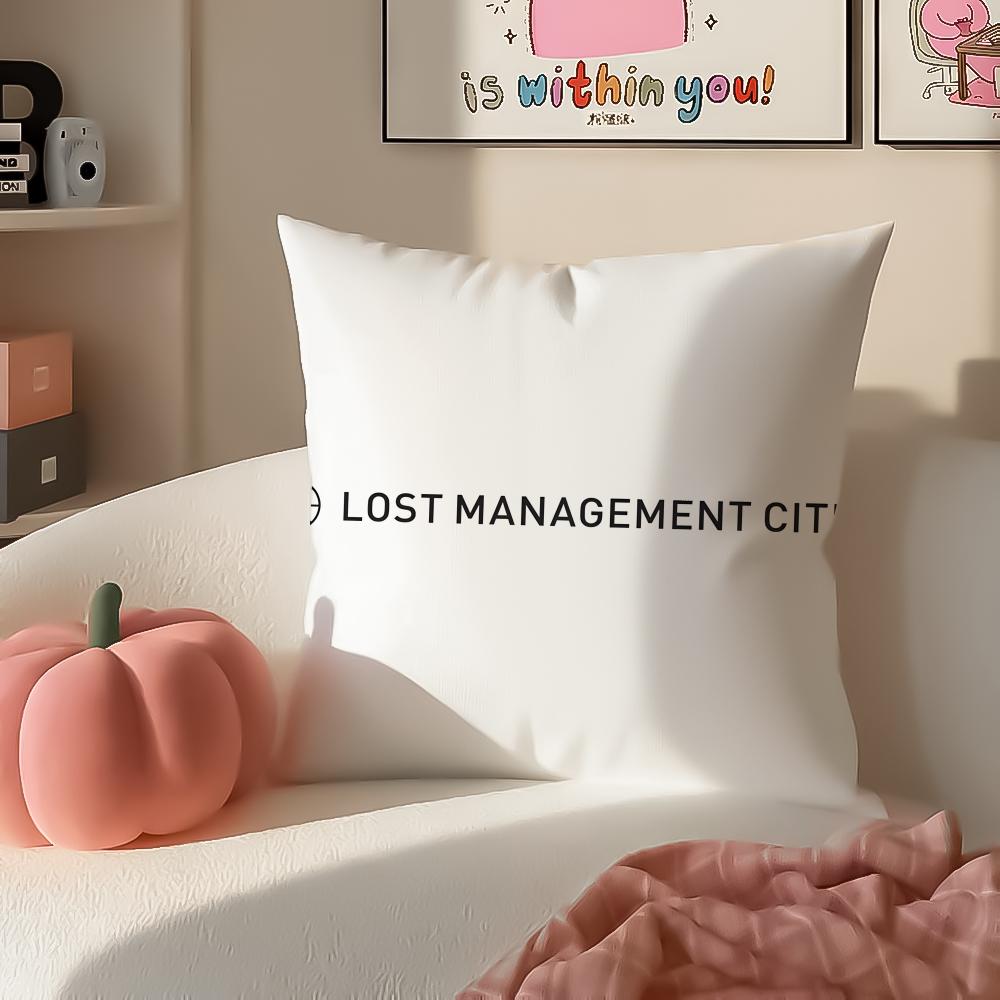 Classic Korea Brand LLMC Cushion Cover Pillowcase Short Plush Invisible zipper Room Sofa Cushion Cover