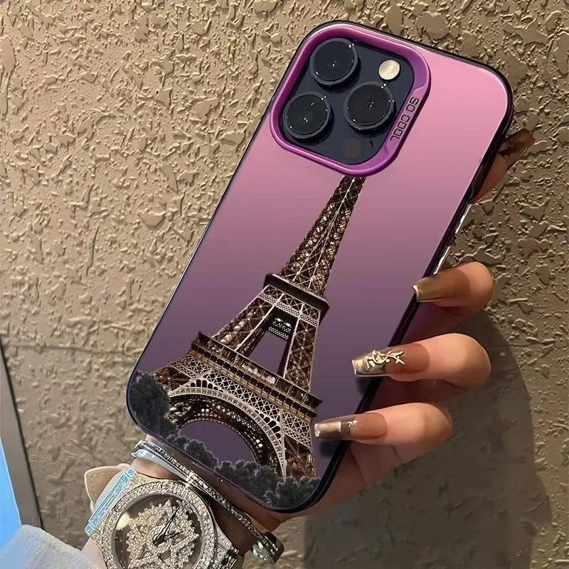 Paris Tower mobile phone case is suitable for iPhone 17 Air 16 15 14 13 12 11 Pro MaxPlus XR 8 shock-proof rear cover anti-fall
