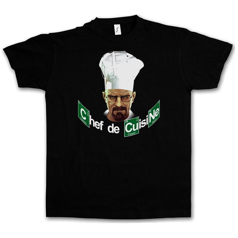 Black Chef De Cusine T Shirt Walter Breaking White Let S Cook Bad
