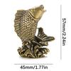 Brasses FengShui Fish Ornament Representing Luck and Wealth Artistic Decoration Item for Living Room Study