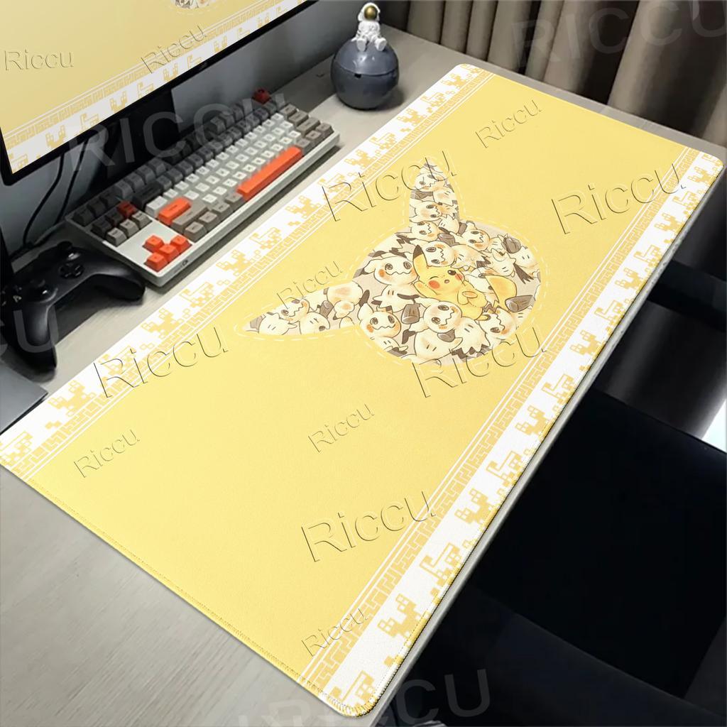Gaming Mouse Pad XXL Keyboard Pokemon Mimikyu Mouse Mat Anime Gamer Notebook Pc Extended Mousepad Desk Accessories E-Sports Pads