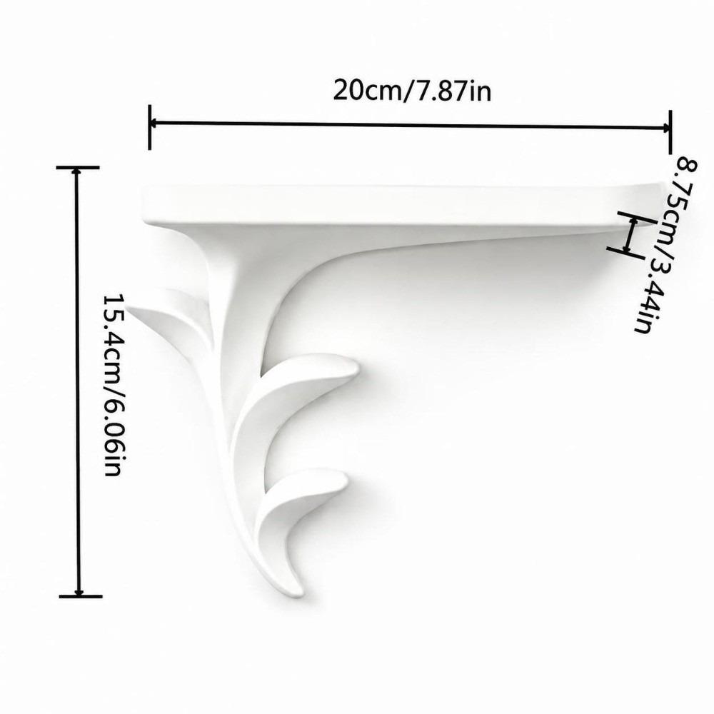 Plant Style Wall Bracket Sprout Shape Wall Rack New Wall Floating Shelf Home Wall Decor