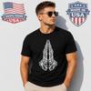 Dark Prayer Graphic T-Shirt Gothic Angel Skeleton Hands