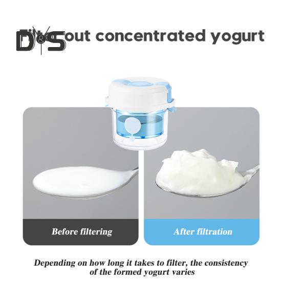 Yogurt Strainer with Transparent Container Ultra Fine Mesh Filter BPA Free Homemade Cheese Strainer for Homemade Greek Yogurt Sauces