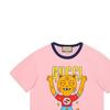 Gucci T-Shirts Men's Pink Crew Neck Moderate Straight Fit 703439-XJEI3-5904