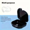 6pcs Denture Case with Ventilation Holes, Secure Sealing Lid, Transparent Retainer/Night Guard Storage Box, Individually Sealed