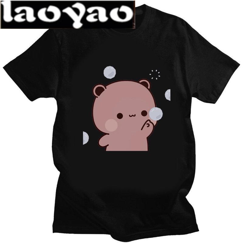 Men Women Casual Streetwear Tee Shirt Tops Lovely Bubu Is Throwing Flipflops At Dudu Since He Teases Bubu T Shirt