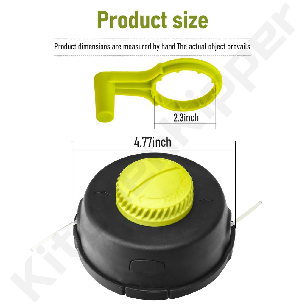Durable Nylon Replacement Trimmer Head Compatible with Multiple Lawn Mower Models Rotary Spool for Efficient Grass Cutting
