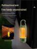 LED Camping Lantern with Three-Color Modes, Type-C Charging, Emergency Flashlight, and Atmosphere Light