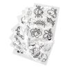 Heat Shrink Sheets 8 Pcs Hand Painted   Printing with Pattern Filling for Kids Craft School Project   Ornaments