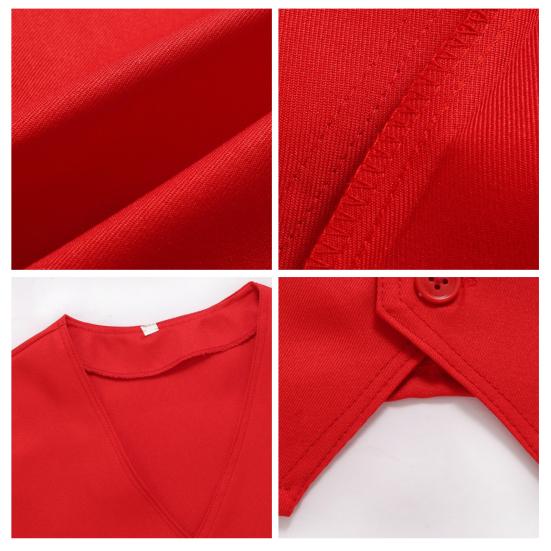 Odzież robocza Kamizelka Dekolt w kształcie litery V Bez rękawów Jednolity kolor Jednorzędowe guziki Odzież robocza Kieszenie Kardigan Kamizelka dla pracowników społecznościowych dla wędkarzy