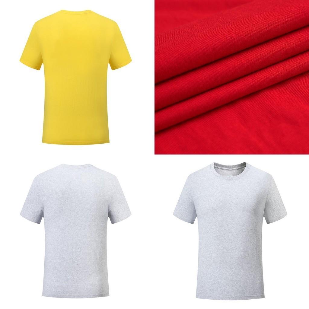 Men Women Plain T Shirts Cotton Comfortable Short Sleeves Crew Neck Top Tee