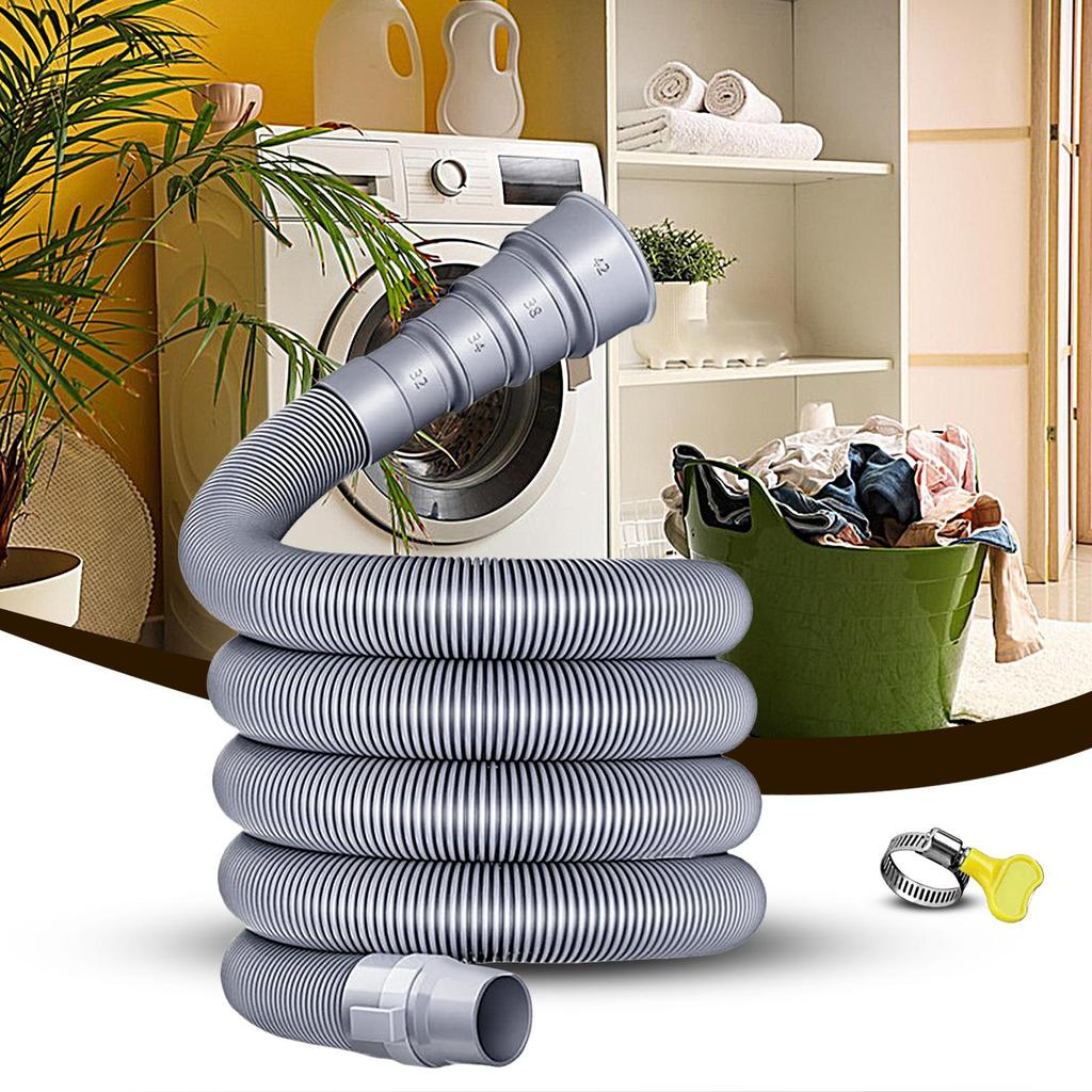 3/4/5 m Caravan Sewer Pipe Kit Foldable RV Trailer Sewer Hose With Adjustable Adapter & Clamp Leakproof RV Hose Rv Accessories