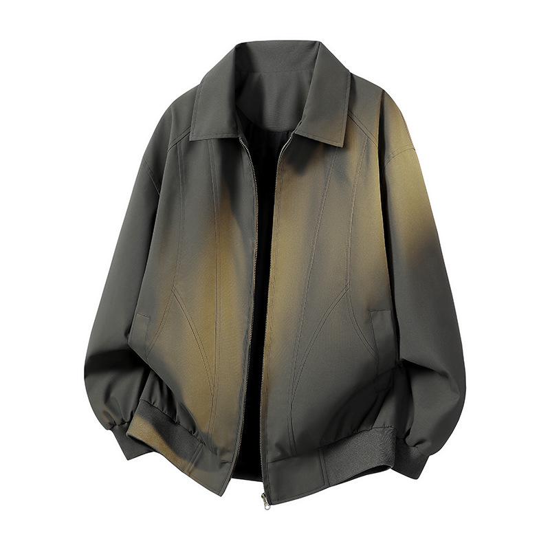 2026 Spring Men's American Retro Loose Casual Lapel Jacket